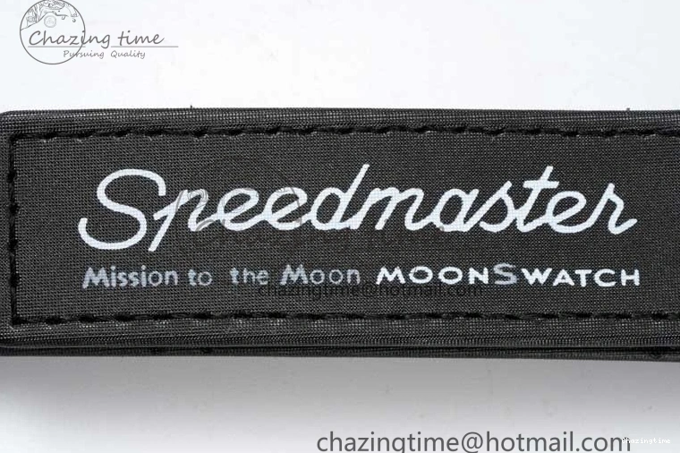 0128 Speedmaster Misson To The Moon 1:1 Best Edition Black Dial On Nylon Strap Quartz UrbanChic 7856
